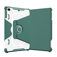 Apple iPad Mini 5 (2019)用ハイブリットバンパーケース スタンド プラスチック 兼シリコーン カバー L05 アップル グリーン