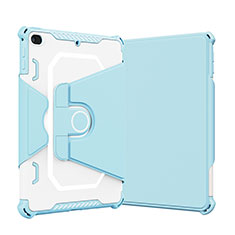 Apple iPad Mini 5 (2019)用ハイブリットバンパーケース スタンド プラスチック 兼シリコーン カバー L05 アップル ネイビー