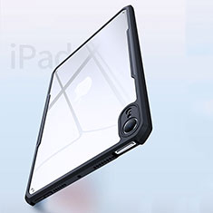 Apple iPad Mini 6用極薄ソフトケース シリコンケース 耐衝撃 全面保護 クリア透明 T08 アップル ブラック