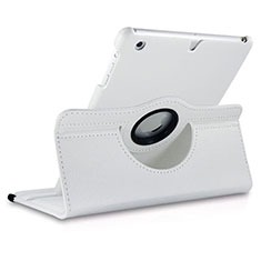 Apple iPad Mini用回転式 スタンド レザーケース アップル ホワイト