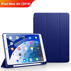 Apple iPad New Air (2019) 10.5用手帳型 レザーケース スタンド アップル ネイビー