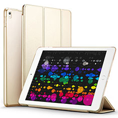Apple iPad Pro 10.5用手帳型 レザーケース スタンド アップル ゴールド