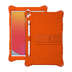 Apple iPad Pro 10.5用ハイブリットバンパーケース スタンド プラスチック 兼シリコーン カバー H01 アップル オレンジ