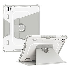 Apple iPad Pro 11 (2020)用ハイブリットバンパーケース スタンド プラスチック 兼シリコーン カバー L04 アップル グレー