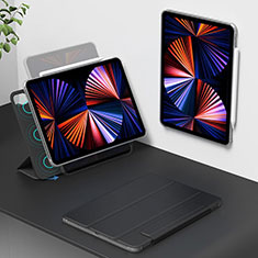 Apple iPad Pro 11 (2020)用手帳型 レザーケース スタンド カバー H01 アップル ブラック