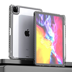 Apple iPad Pro 11 (2020)用ハイブリットバンパーケース クリア透明 プラスチック カバー P01 アップル ブラック