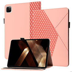 Apple iPad Pro 11 (2020)用手帳型 レザーケース スタンド カバー YX1 アップル ローズゴールド