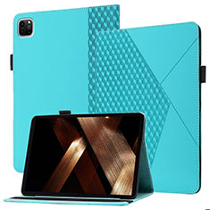 Apple iPad Pro 11 (2020)用手帳型 レザーケース スタンド カバー YX1 アップル ライトブルー