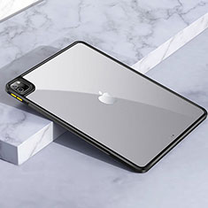 Apple iPad Pro 11 (2020)用ハイブリットバンパーケース クリア透明 プラスチック カバー アップル ブラック