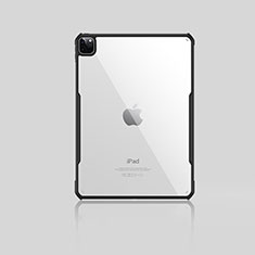 Apple iPad Pro 11 (2020)用極薄ソフトケース シリコンケース 耐衝撃 全面保護 クリア透明 H01 アップル ブラック