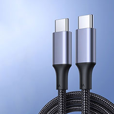 Apple iPad Pro 11 (2021)用Type-C USB-C to Type-C USB-C アクティブ変換ケーブルアダプタ 100W H04 アップル ダークグレー