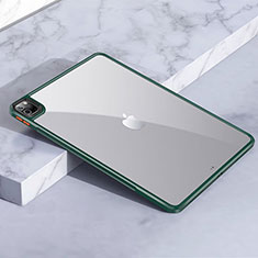 Apple iPad Pro 11 (2021)用ハイブリットバンパーケース クリア透明 プラスチック カバー アップル グリーン