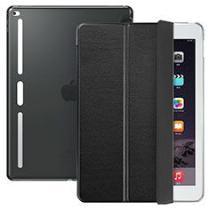Apple iPad Pro 12.9用手帳型 レザーケース スタンド L02 アップル ブラック