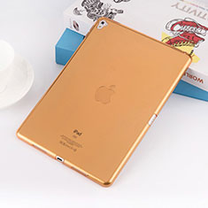 Apple iPad Pro 9.7用極薄ソフトケース シリコンケース 耐衝撃 全面保護 クリア透明 アップル ゴールド
