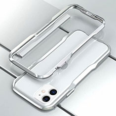 Apple iPhone 11用ケース 高級感 手触り良い アルミメタル 製の金属製 バンパー カバー アップル シルバー