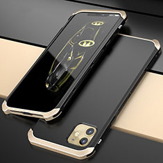 Apple iPhone 11用ケース 高級感 手触り良い アルミメタル 製の金属製 カバー T02 アップル ゴールド