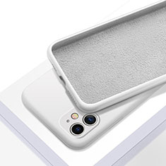 Apple iPhone 11用360度 フルカバー極薄ソフトケース シリコンケース 耐衝撃 全面保護 バンパー C01 アップル ホワイト