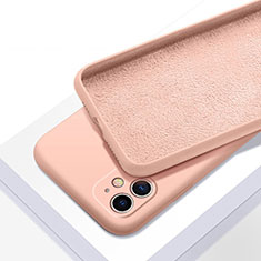 Apple iPhone 11用360度 フルカバー極薄ソフトケース シリコンケース 耐衝撃 全面保護 バンパー C01 アップル ピンク