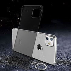 Apple iPhone 11用ハードカバー クリスタル クリア透明 S01 アップル ブラック