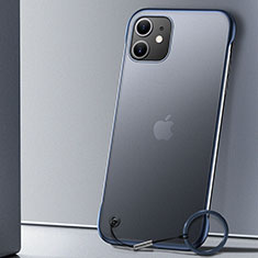 Apple iPhone 11用ハードカバー クリスタル クリア透明 S02 アップル ネイビー