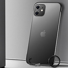 Apple iPhone 11用ハードカバー クリスタル クリア透明 S02 アップル ブラック
