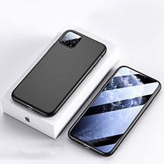 Apple iPhone 11 Pro用360度 フルカバー極薄ソフトケース シリコンケース 耐衝撃 全面保護 バンパー S01 アップル ブラック