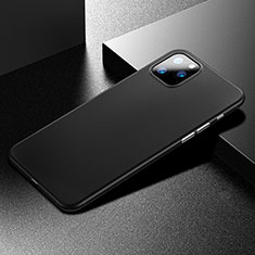 Apple iPhone 11 Pro用極薄ケース クリア透明 プラスチック 質感もマットU04 アップル ブラック