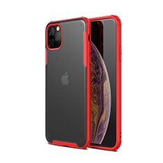 Apple iPhone 11 Pro用ハイブリットバンパーケース プラスチック 兼シリコーン カバー T01 アップル レッド