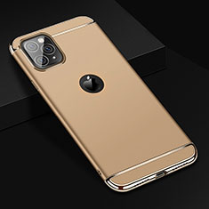 Apple iPhone 11 Pro用ケース 高級感 手触り良い メタル兼プラスチック バンパー T01 アップル ゴールド
