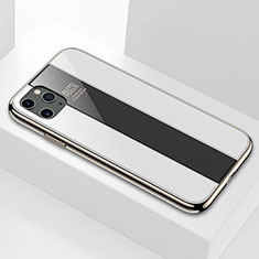 Apple iPhone 11 Pro用ハイブリットバンパーケース プラスチック 鏡面 カバー F01 アップル ホワイト