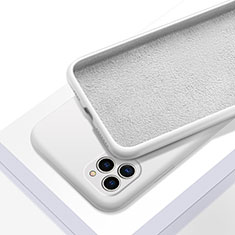 Apple iPhone 11 Pro用360度 フルカバー極薄ソフトケース シリコンケース 耐衝撃 全面保護 バンパー C05 アップル ホワイト