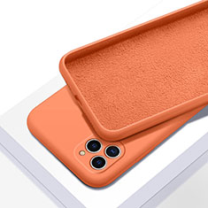 Apple iPhone 11 Pro用360度 フルカバー極薄ソフトケース シリコンケース 耐衝撃 全面保護 バンパー C05 アップル オレンジ