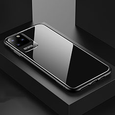 Apple iPhone 11 Pro用ハイブリットバンパーケース プラスチック 鏡面 カバー G02 アップル ブラック