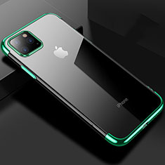 Apple iPhone 11 Pro用極薄ソフトケース シリコンケース 耐衝撃 全面保護 クリア透明 S03 アップル グリーン