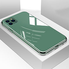Apple iPhone 11 Pro用ハイブリットバンパーケース プラスチック 鏡面 カバー T05 アップル グリーン