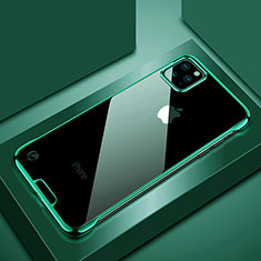 Apple iPhone 11 Pro用ハードカバー クリスタル クリア透明 S02 アップル グリーン