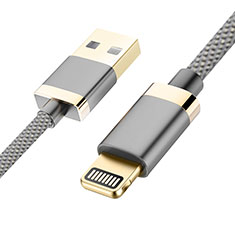 Apple iPhone 11 Pro Max用USBケーブル 充電ケーブル D24 アップル グレー
