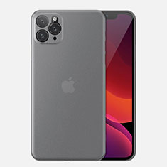 Apple iPhone 11 Pro Max用極薄ケース クリア透明 プラスチック 質感もマットU03 アップル ホワイト