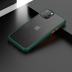 Apple iPhone 11 Pro Max用ハイブリットバンパーケース プラスチック 兼シリコーン カバー アップル グリーン