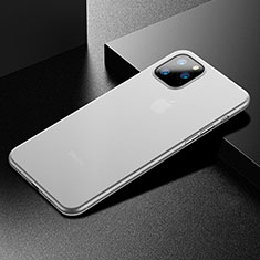 Apple iPhone 11 Pro Max用極薄ケース クリア透明 プラスチック 質感もマットU04 アップル ホワイト