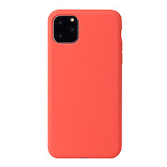 Apple iPhone 11 Pro Max用360度 フルカバー極薄ソフトケース シリコンケース 耐衝撃 全面保護 バンパー Y01 アップル オレンジ