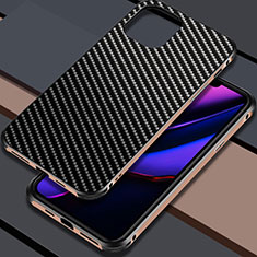 Apple iPhone 11 Pro Max用ケース 高級感 手触り良い アルミメタル 製の金属製 カバー M02 アップル ゴールド