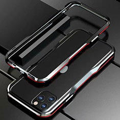 Apple iPhone 11 Pro Max用ケース 高級感 手触り良い アルミメタル 製の金属製 バンパー カバー アップル レッド・ブラック