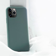Apple iPhone 11 Pro Max用360度 フルカバー極薄ソフトケース シリコンケース 耐衝撃 全面保護 バンパー C03 アップル グレー