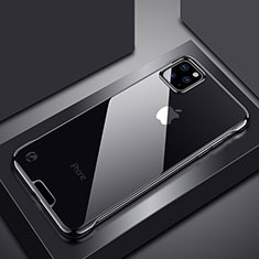Apple iPhone 11 Pro Max用ハードカバー クリスタル クリア透明 S02 アップル ブラック