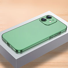 Apple iPhone 12用ハードケース プラスチック 質感もマット カバー QC1 アップル グリーン
