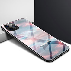 Apple iPhone 12 Pro用ハイブリットバンパーケース クリア透明 プラスチック 鏡面 カバー N01 アップル マルチカラー