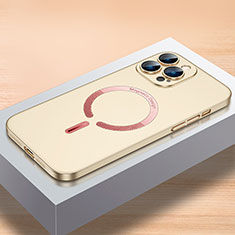 Apple iPhone 12 Pro用ハードケース プラスチック 質感もマット カバー Mag-Safe 磁気 Magnetic QC1 アップル ゴールド