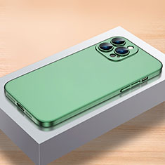 Apple iPhone 12 Pro Max用ハードケース プラスチック 質感もマット カバー QC1 アップル グリーン
