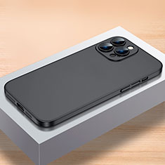 Apple iPhone 12 Pro Max用ハードケース プラスチック 質感もマット カバー QC1 アップル ブラック